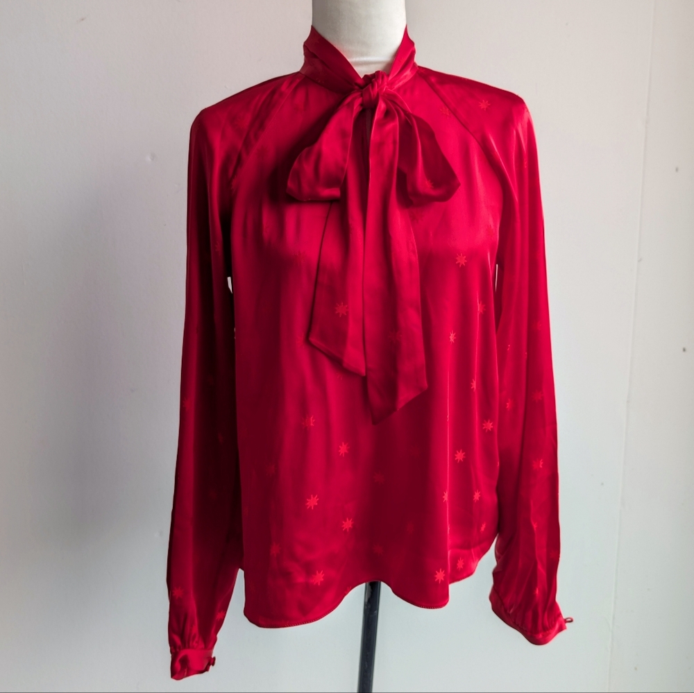 NWT Temperley London Betty Blouse - Red